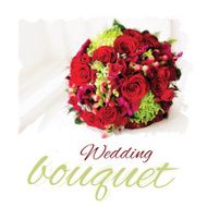 Vector wedding bouquet