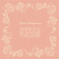 Ornamental frame with roses N25