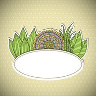floral frame N195