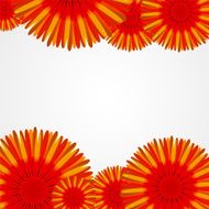 Abstract Colorful Background with Flowers Vector Illustration N13