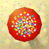Umbrella and hearts N2