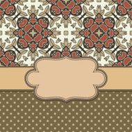 Vintage vector flower frame N69