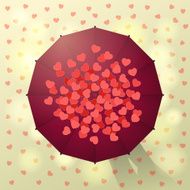 Umbrella and hearts N3