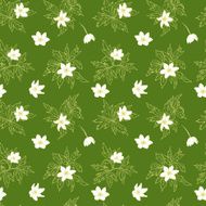 Seamless pattern of anemones N2