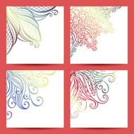 Vector Set of Patterned Banners N2