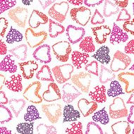 Hearts seamless pattern love valentine and wedding theme N2