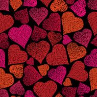 Love theme seamless background hearts pattern vector N2