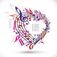 I love music template in red pink and violet colors N2
