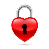 Padlock as heart N2