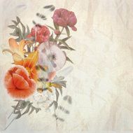 Floral postcard N5
