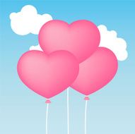 Heart Balloons (vector &amp; jpg)
