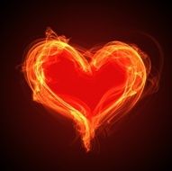 Abstract Red Heart N10