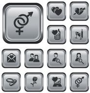 Love and dating buttons N2