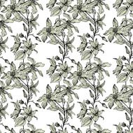 vintage vector floral seamless pattern N8