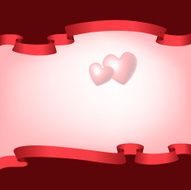 red ribbons frame