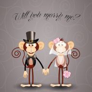 Monkey proposes marriage