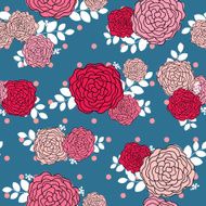 Vintage rose seamless pattern background