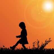 Vector silhouette of nature N24