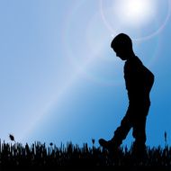 Vector silhouette of nature N28