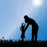 Vector silhouette of nature N30