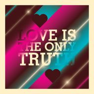 Abstract love background with text