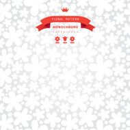 White floral seamless pattern N3