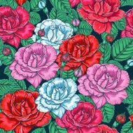 Seamless pattern with roses N105