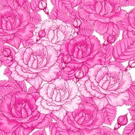 Seamless pattern with roses N107