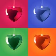 Heart-Shaped Bauble - 4 colours