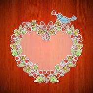floral frame N197