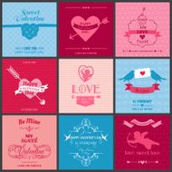Set of Love Cards - Wedding Valentine&#039;s Day Invitation