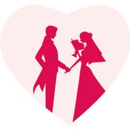 Marriage in silhouette