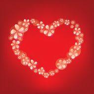 Love shape floral N3