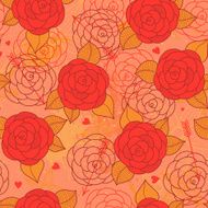 Seamless pattern with roses N108