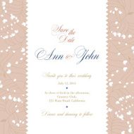 Wedding invitation floral