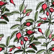 hawthorn seamless pattern