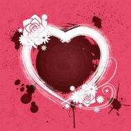 Valentine&#039;s Day background Heart and chocolate splash N2