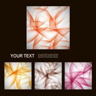 Set of vector abstract line background EPS10 N18