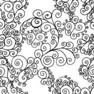 black swirls on a white background N4