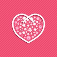 Valentine&#039;s Day background Flowers and Ribbon N4