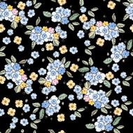 cute little watercolor flowers seamless pattern N3