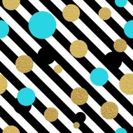 Classic dotted seamless gold glitter pattern N6