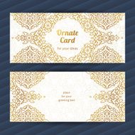 Vintage ornate cards in Eastern style N21