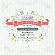 watercolor design elements N7