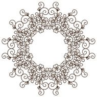 Round lace card