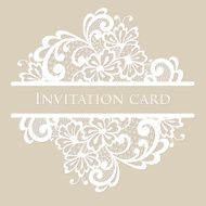 Vector lace card N15