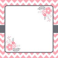 Floral card template N21