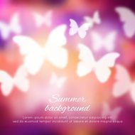 Abstract shining spring summer background with butterflies N4