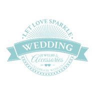 Classic wedding vintage badge N18