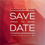 save the date template vector